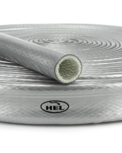HEL Silver 20mm Internal Diameter Extreme Heat Sleeve - Fire Resistant to 1200°C