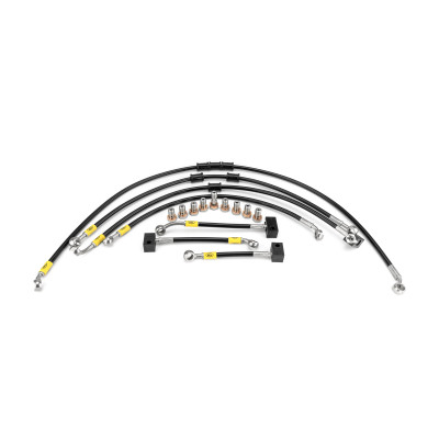 Yamaha MT-07 ABS 2013-2019 HEL Stainless Steel Braided Brake Lines (Flexible ABS Replacements)
