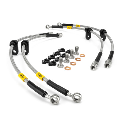 Audi S3 8Y 2.0 TFSi with 312/340mm Front Discs and Electronic Parking Brake 2020- Brake Lines HEL Stainless Steel Braided