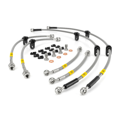 Fiat Panda MK2 1.2/1.3 4x4 Rear Discs 2004- Brake Lines HEL Stainless Steel Braided