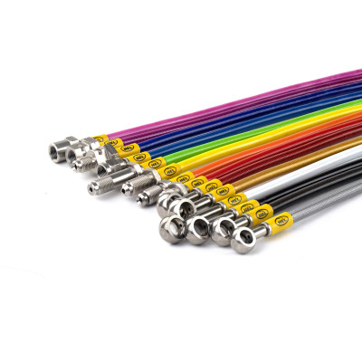 Harley Davidson FLSTC Heritage Softail Classic 1987-2007 Standard Replacement Brake Lines HEL Stainless Steel Braided